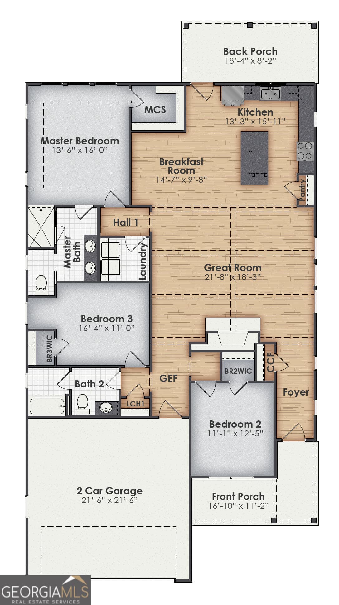 3 bedroom, 2 bathroom, 1,865 sq ft single family residence for sale at 136 Chinaberry Street, Pine Mountain, GA 31822 — photo 2