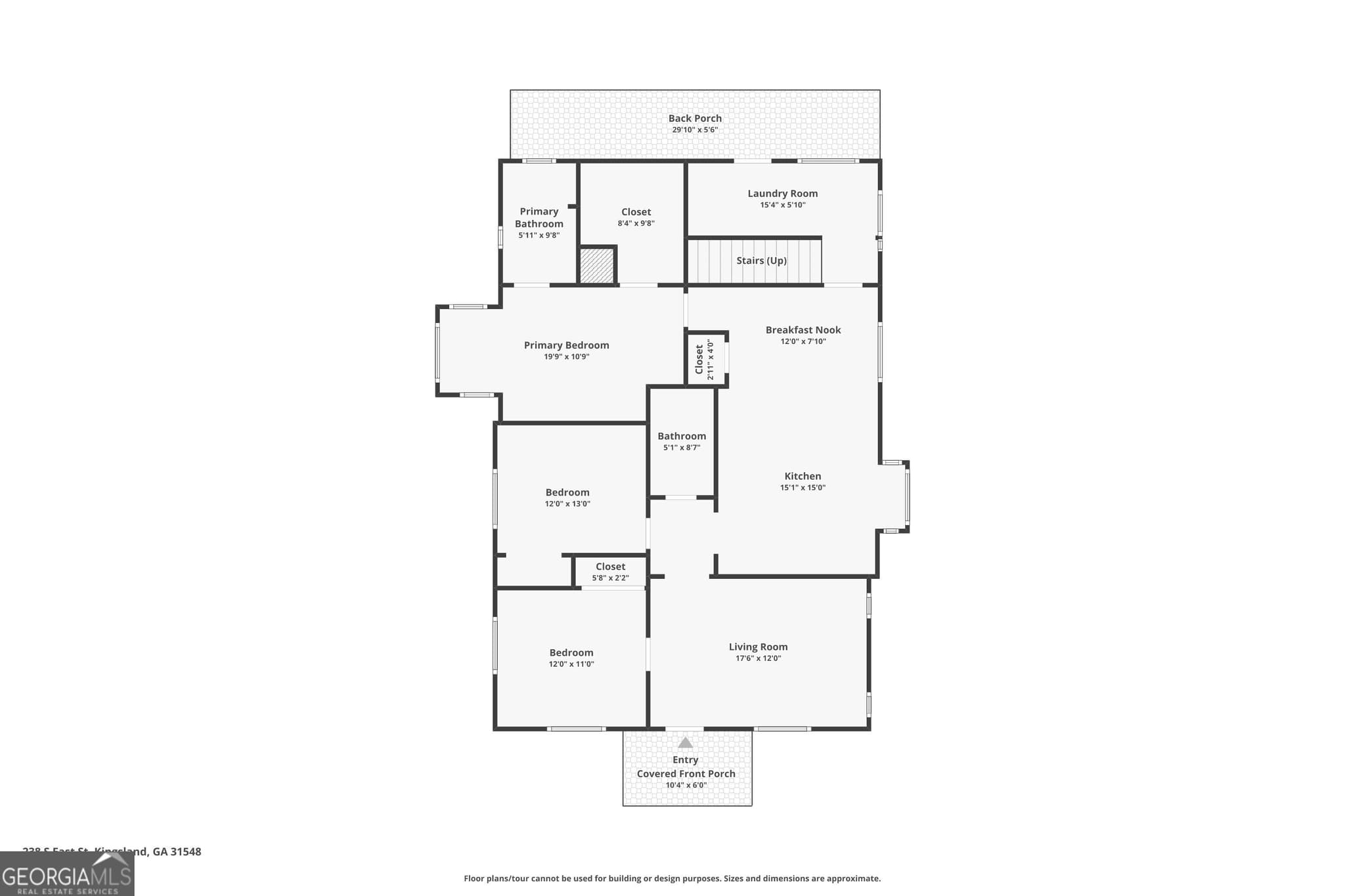 3 bedroom, 2 bathroom, 2,062 sq ft single family residence for sale at 238 S East Street, Kingsland, GA 31548 — photo 3