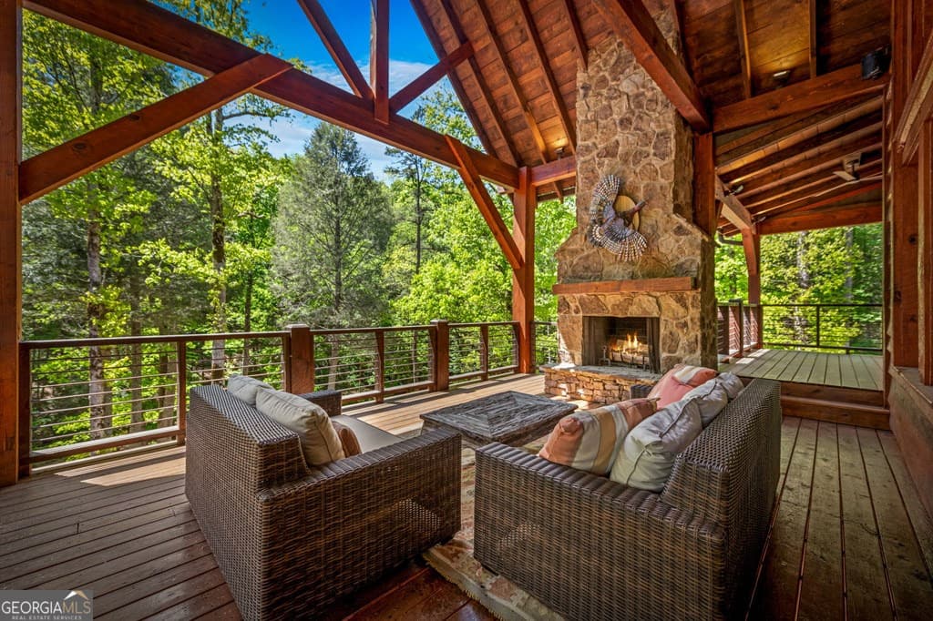 5 bedroom, 5 bathroom, 4,950 sq ft cabin,single family residence for sale at 2100 Big Creek Road, Cherry Log, GA 30522 — photo 7