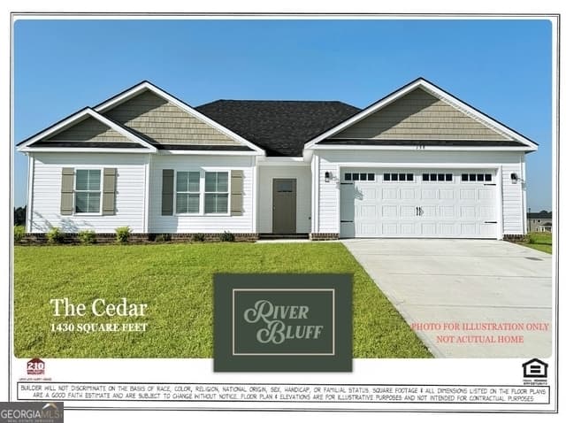 3 bedroom, 2 bathroom, 1,430 sq ft single family residence sold at 676 Belfast Loop LOT 190, Ellabell, GA 31308