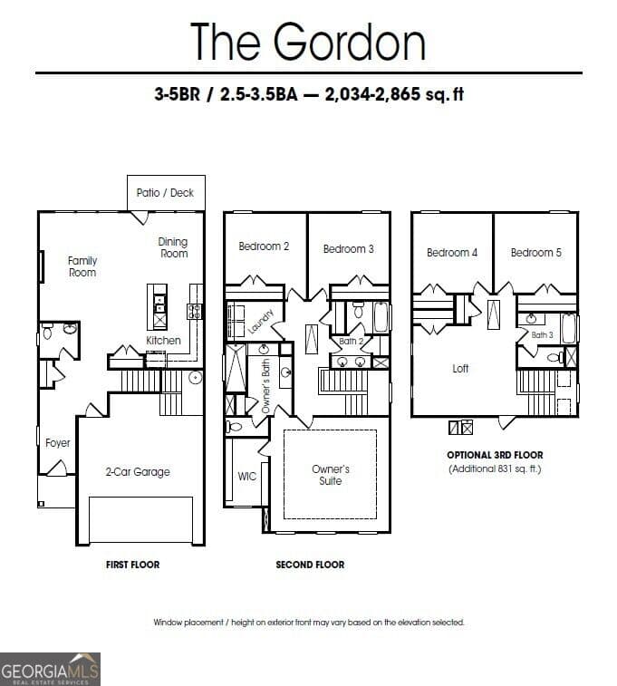 5 bedroom, 3.5 bathroom, 2,865 sq ft single family residence for sale at 1640 Crest Creek Court, Marietta, GA 30008 — photo 2