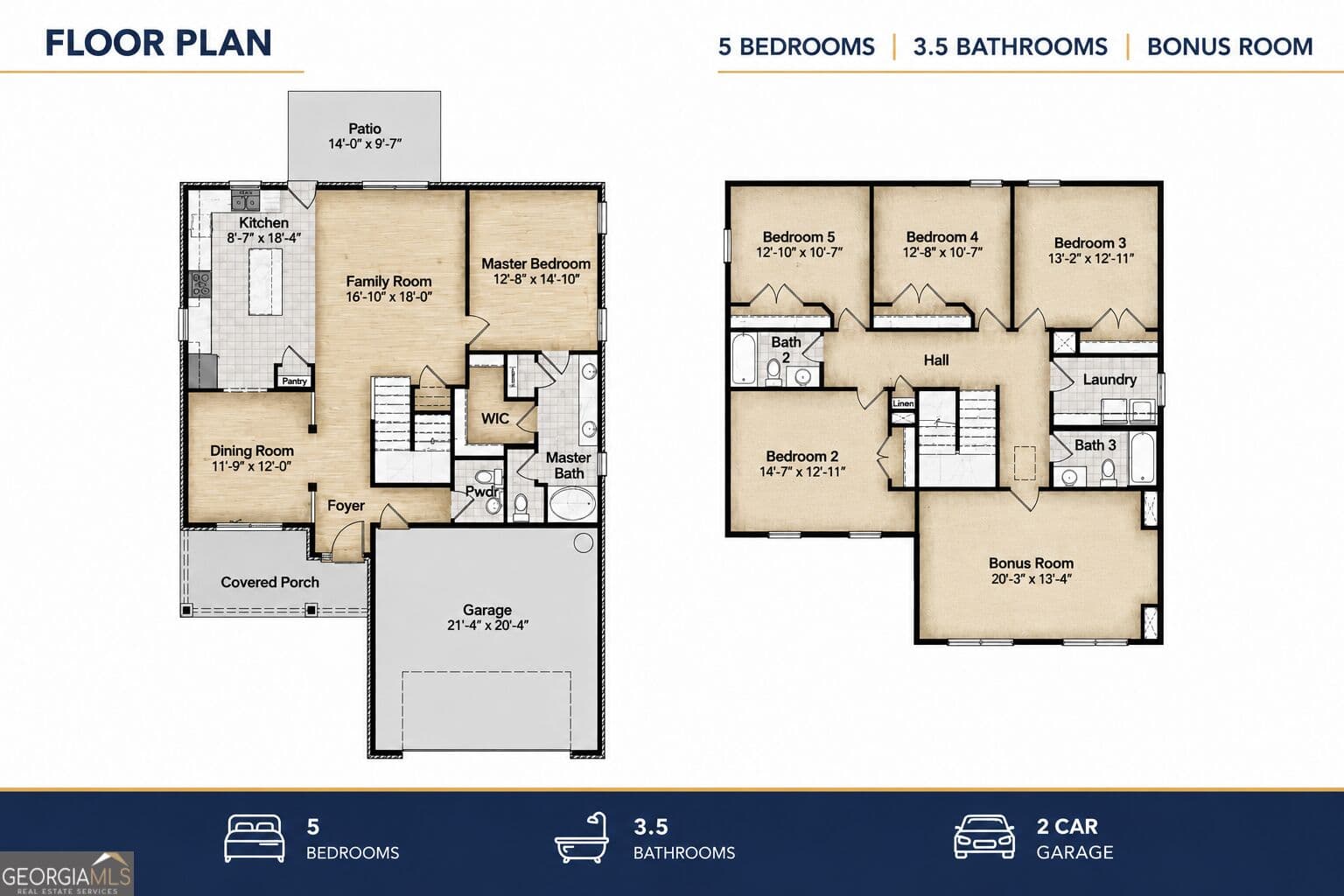 5 bedroom, 3.5 bathroom, 2,628 sq ft single family residence for sale at 223 Great Waters Lane, Macon, GA 31220 — photo 2