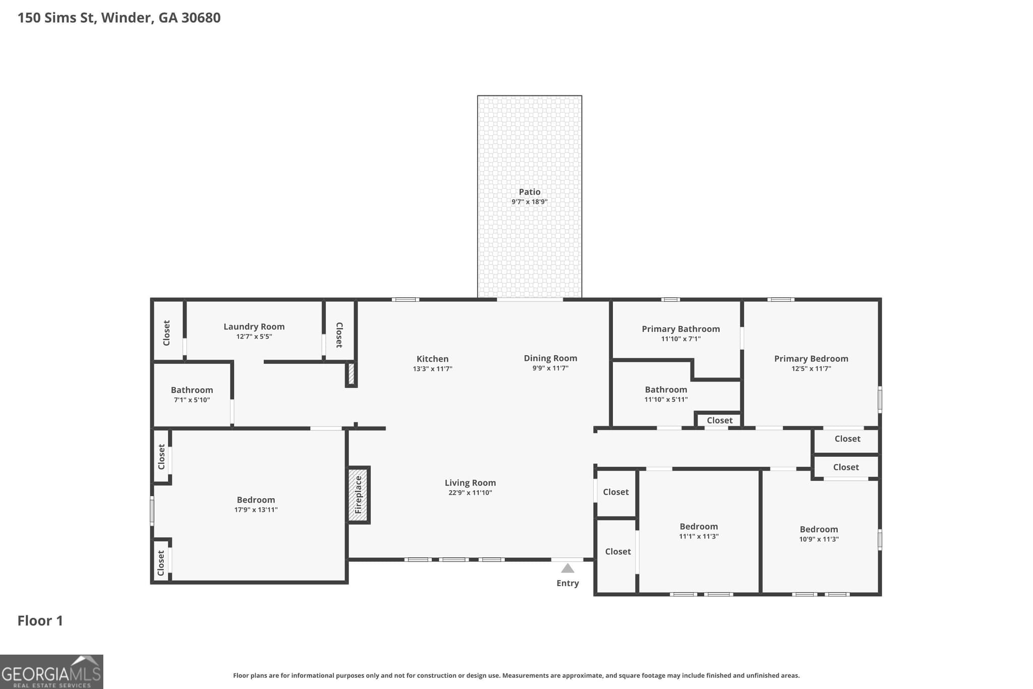 4 bedroom, 3 bathroom, 1,841 sq ft single family residence for sale at 150 Sims Street, Winder, GA 30680 — photo 2