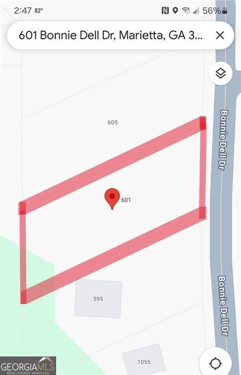 unimproved land for sale at 601 Bonnie Dell Drive, Marietta, GA 30062 — photo 1 of 1