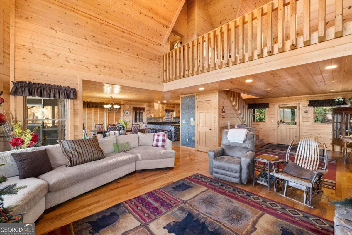 5 bedroom, 3.5 bathroom, 4,120 sq ft cabin,single family residence for sale at 1359 Mountain High Drive, Mineral Bluff, GA 30559 — photo 7