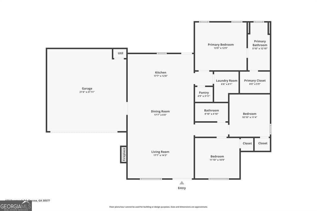 3 bedroom, 2 bathroom, 1,479 sq ft single family residence for sale at 711 Racetrack Road, Toccoa, GA 30577 — photo 8