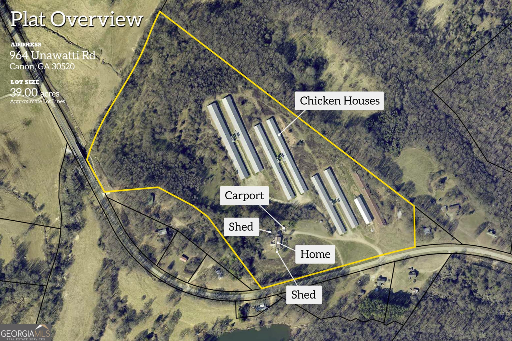 agriculture for sale at 964 Unawatti Road, Canon, GA 30520 — photo 2