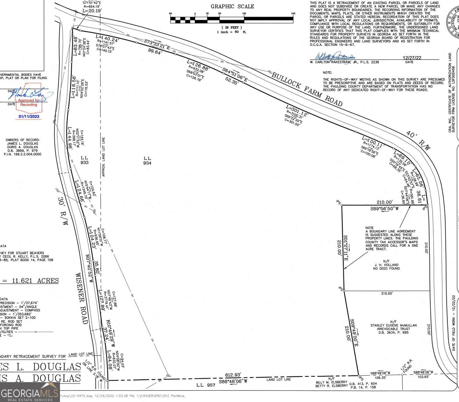unimproved land for sale at 003 Bullock Farm Road, Dallas, GA 30157 — photo 3