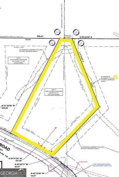 residential lot for sale at 3094 Flatbottom Road, Ball Ground, GA 30107 — photo 2