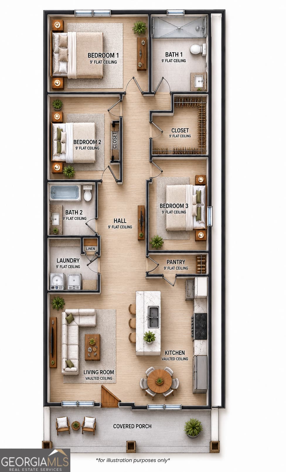 3 bedroom, 2 bathroom, 1,200 sq ft single family residence for sale at 14 Lake Shore Loop, Augusta, GA 30904 — photo 6