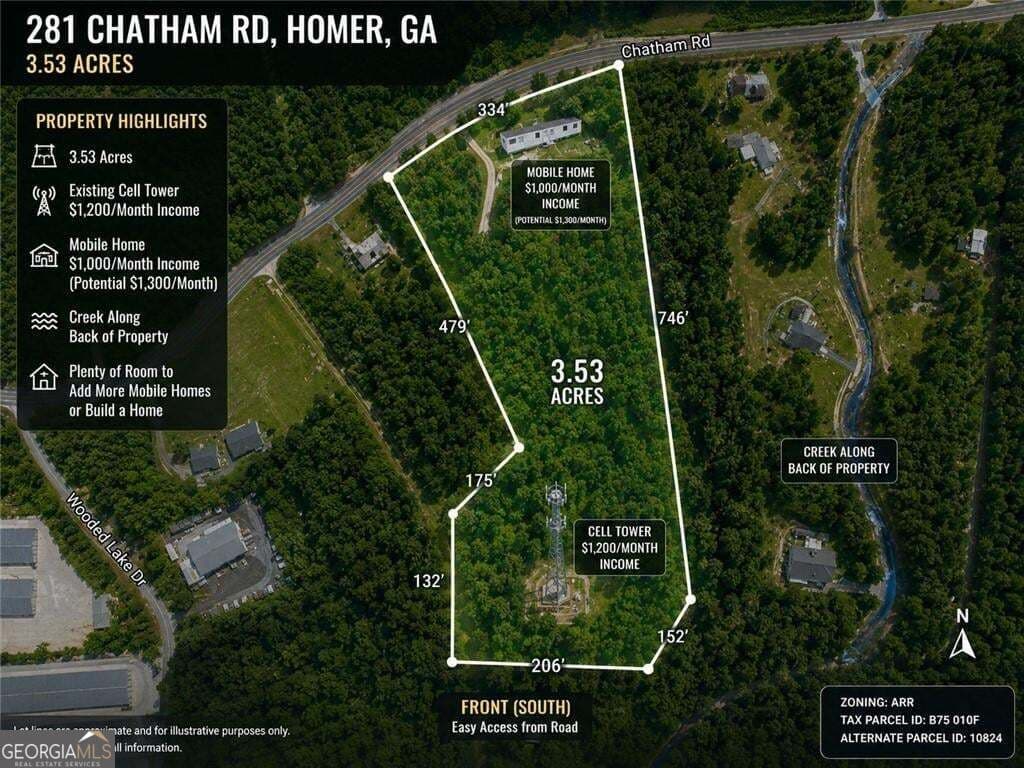 2 bedroom, 1 bathroom, 1,216 sq ft manufactured home,single family residence for sale at 281 Chatham Road, Homer, GA 30547 — photo 4