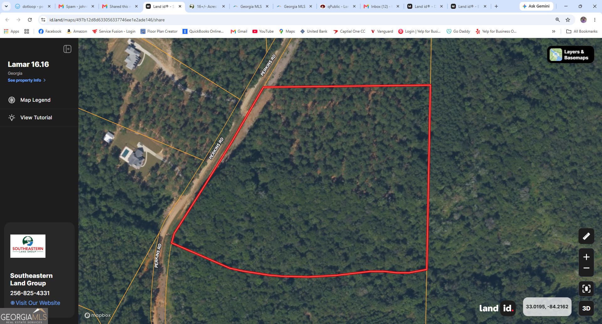unimproved land for sale at 0 PERKINS ROAD Perkins Road, Barnesville, GA 30204 — photo 1 of 12