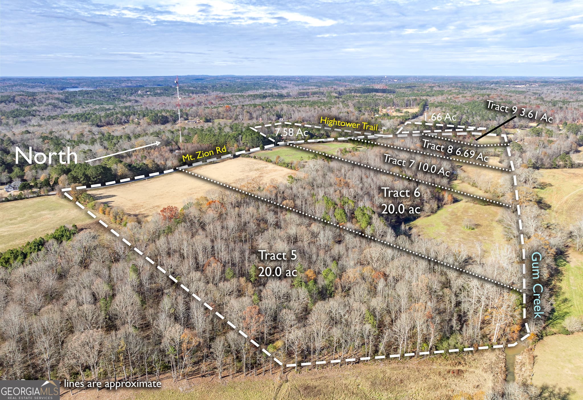 estate lot for sale at 2538 Mount Zion, Oxford, GA 30054 — photo 3