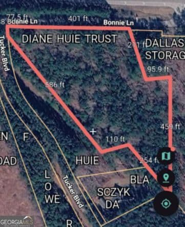 unimproved land for sale at 5 AC Bonnie Lane, Dallas, GA 30157 — photo 1 of 2