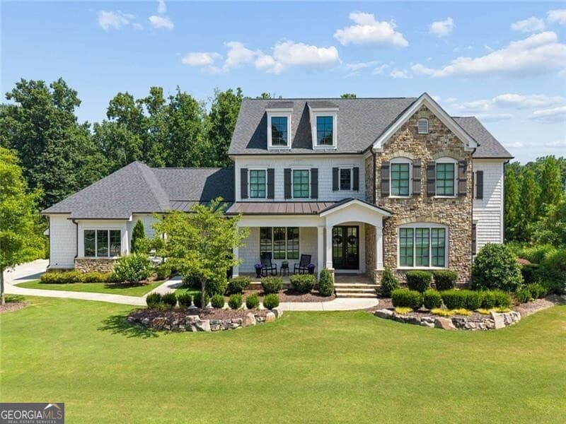 6 bedroom, 5 bathroom, 6,319 sq ft single family residence for sale at 1060 Kent Court, Milton, GA 30004 — photo 1 of 82