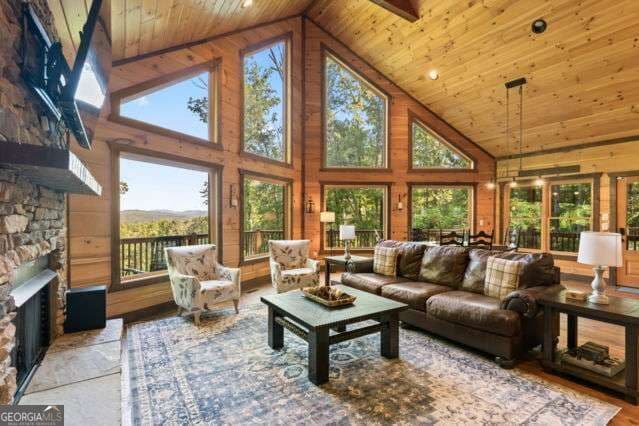 4 bedroom, 3.5 bathroom, 3,594 sq ft cabin,single family residence for sale at 34 Highland Forest Trail, Morganton, GA 30560 — photo 5
