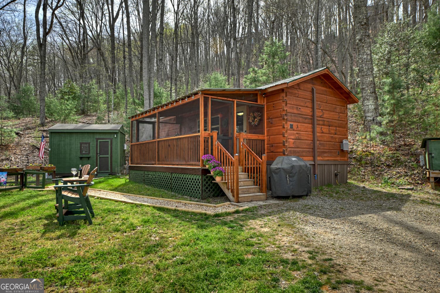 1 bedroom, 1 bathroom, 408 sq ft cabin,manufactured home,single family residence for sale at 57 Meadow Hill, Morganton, GA 30560 — photo 2