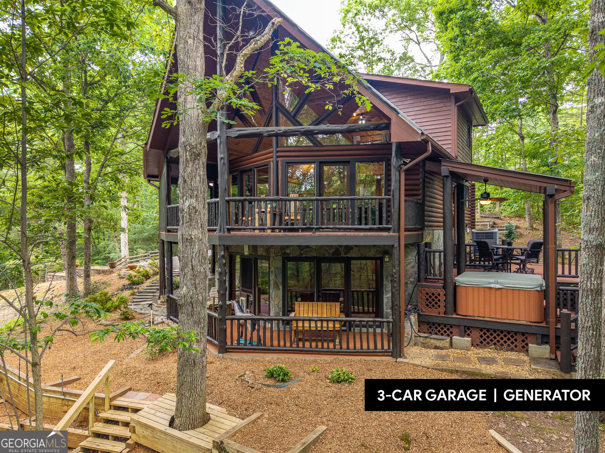 3 bedroom, 3 bathroom, 2,399 sq ft cabin,single family residence sold at 114 Arapaho Walk, Mineral Bluff, GA 30559