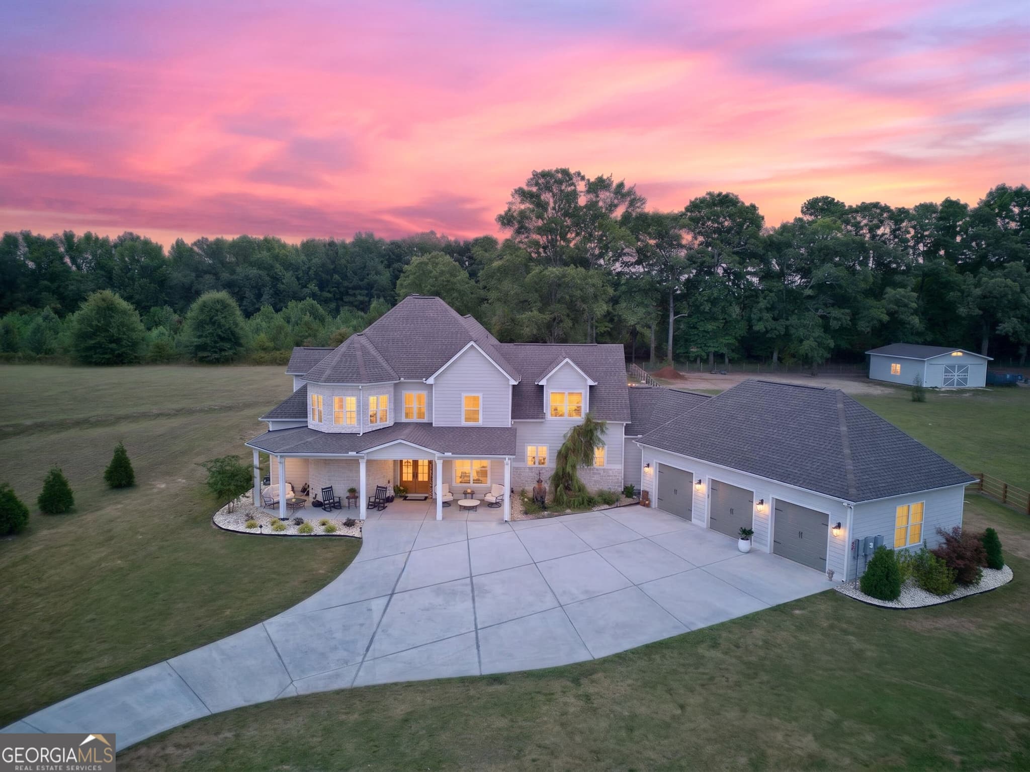 4 bedroom, 4.5 bathroom, 3,850 sq ft single family residence for sale at 124 John C Hunter Road, Sharpsburg, GA 30277