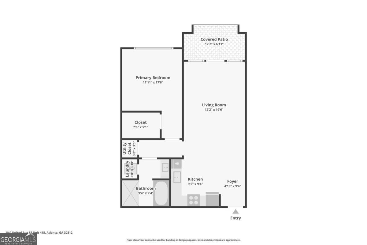 1 bedroom, 1 bathroom, 732 sq ft condominium for sale at 840 United Avenue 106, Atlanta, GA 30312 — photo 8