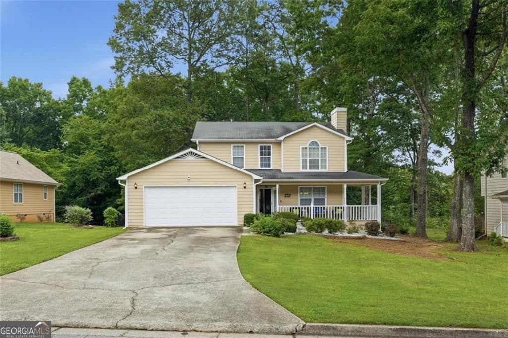 4 bedroom, 3 bathroom, 1,874 sq ft single family residence sold at 9636 Squirrel Wood Run, Douglasville, GA 30135