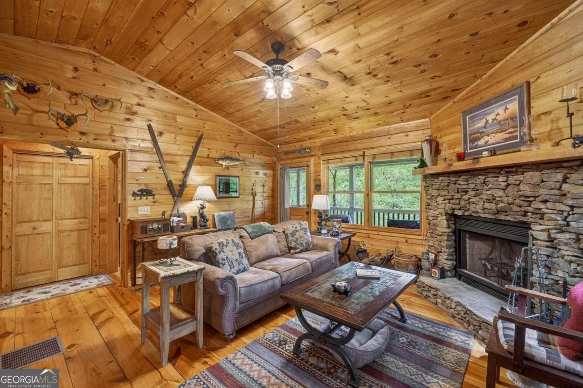 2 bedroom, 1 bathroom, 672 sq ft cabin,single family residence for sale at 203 Mountain View Drive, Cherry Log, GA 30522 — photo 3