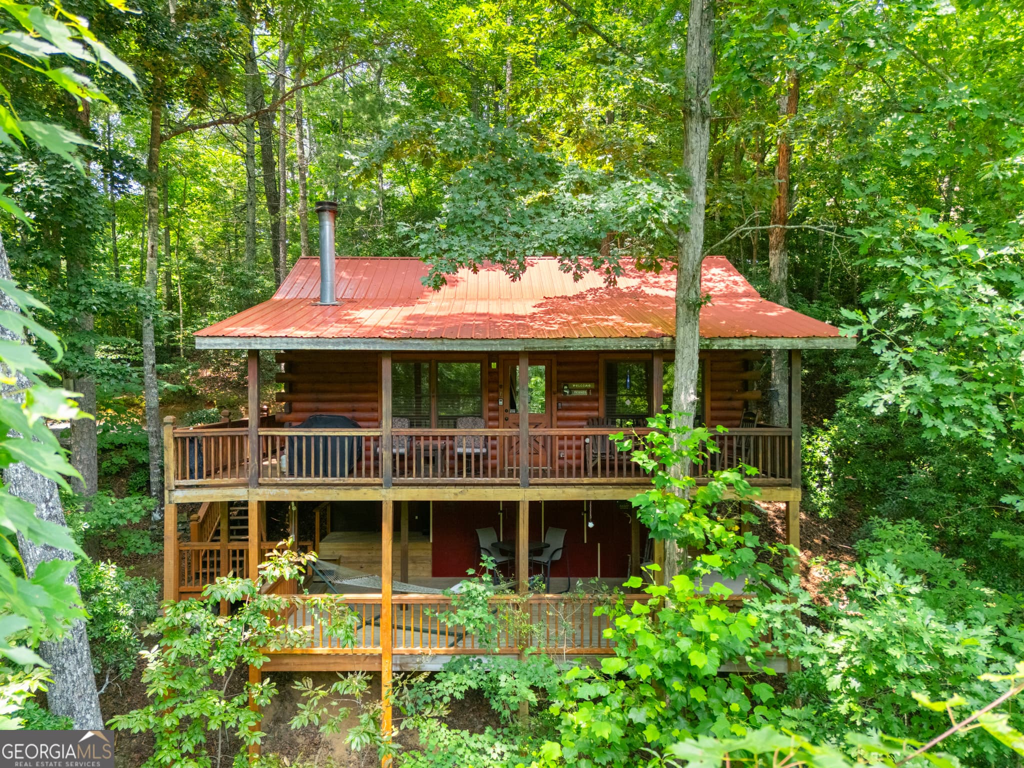 2 bedroom, 1 bathroom, 672 sq ft cabin,single family residence for sale at 203 Mountain View Drive, Cherry Log, GA 30522