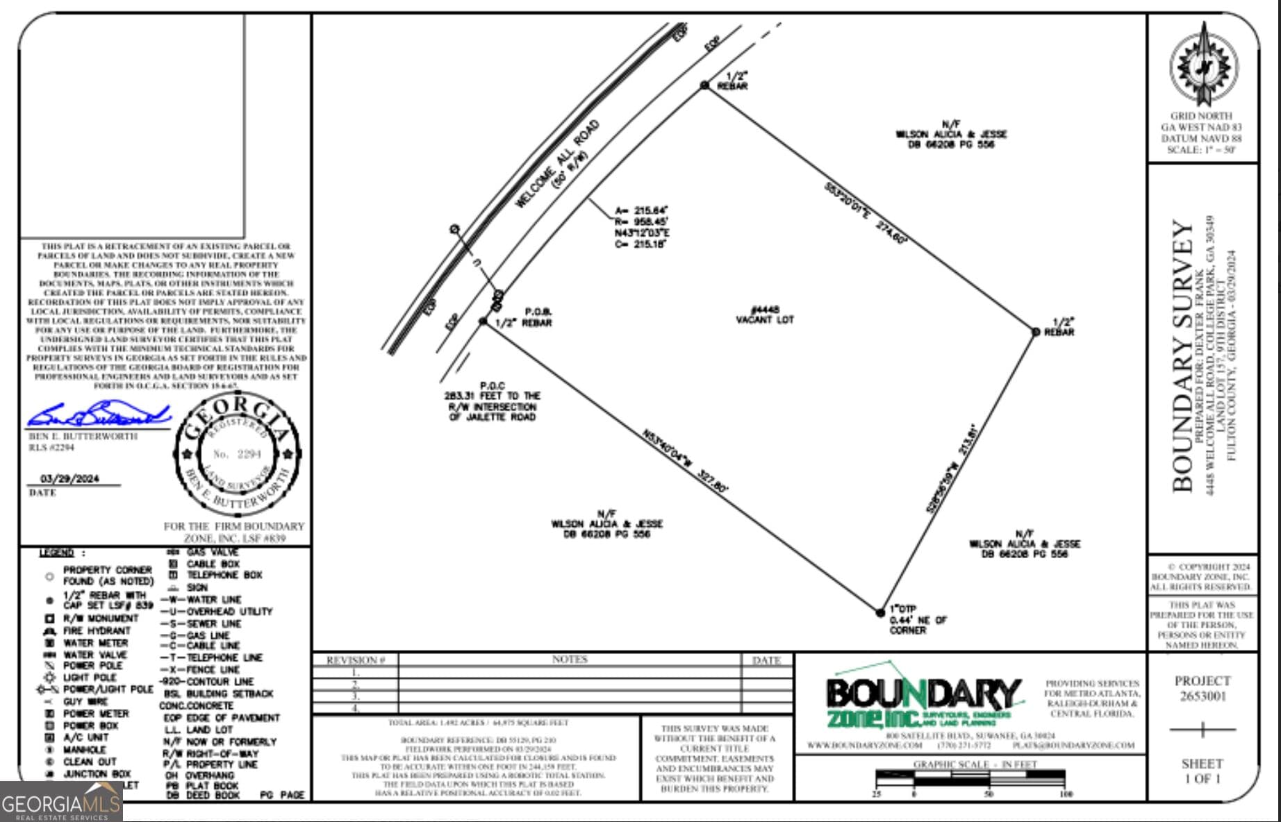 residential lot for sale at 4448 Welcome All Road, South Fulton, GA 30349 — photo 2