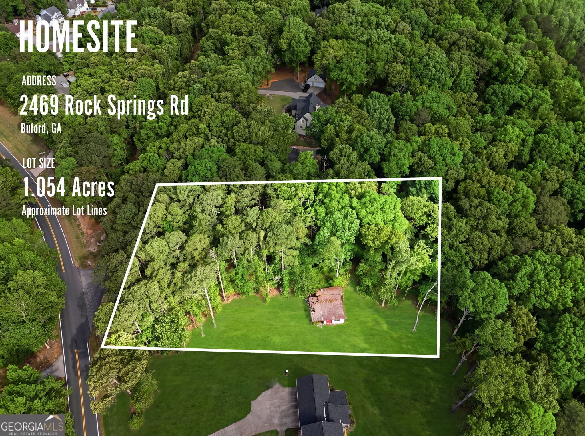 residential lot for sale at 2469 Rock Springs Road LOT #2, Buford, GA 30519 — photo 1 of 11
