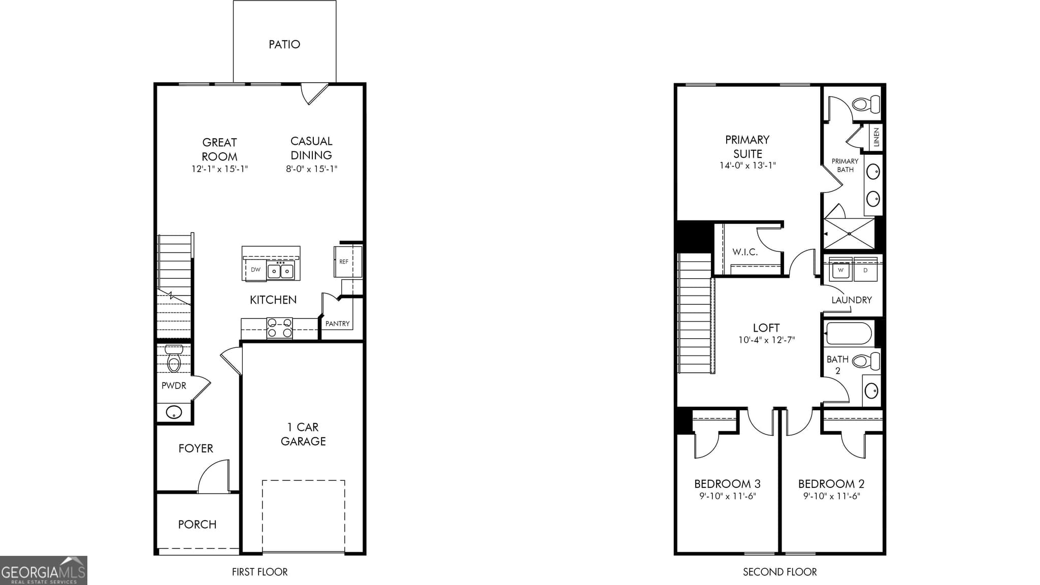 3 bedroom, 2.5 bathroom, 1,597 sq ft townhouse for sale at 3368 Brooks Lake Drive, Loganville, GA 30052 — photo 2