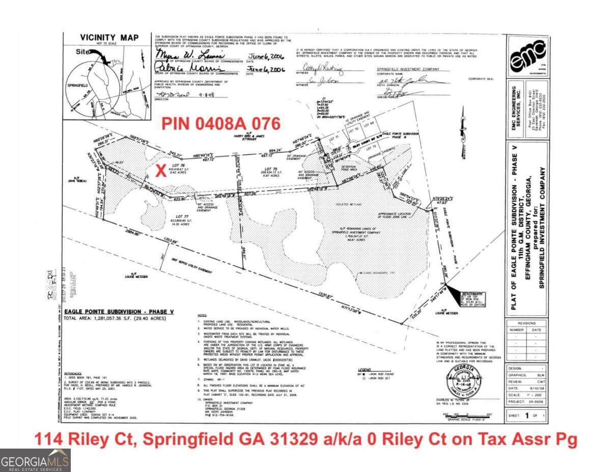 unimproved land for sale at 114 Riley Court, Springfield, GA 31329 — photo 7
