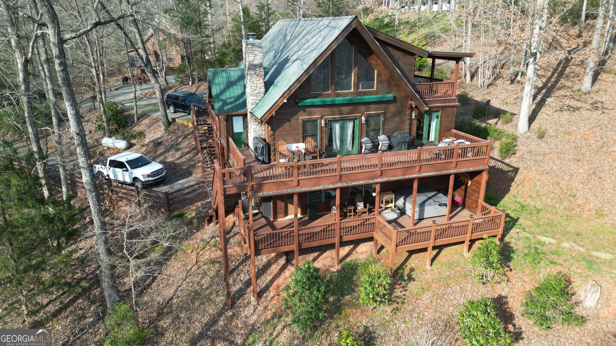 3 bedroom, 3.5 bathroom, 3,162 sq ft cabin,single family residence for sale at 6341 W Laurel Lane, Young Harris, GA 30582