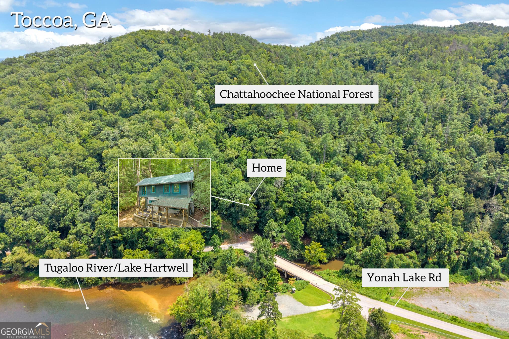3 bedroom, 2 bathroom, 1,259 sq ft cabin,single family residence for sale at 4305 Yonah Dam Road, Toccoa, GA 30577 — photo 2