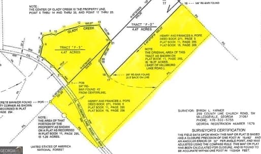 agriculture under contract at 377 Hillsboro Lake Road, Hillsboro, GA 31038