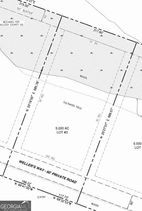 residential lot for sale at 146 WELLER'S Way, Brooklet, GA 30415 — photo 8