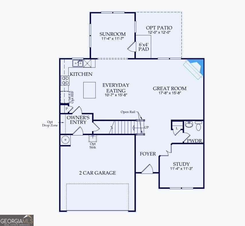 4 bedroom, 3 bathroom, 2,404 sq ft single family residence for sale at 1670 Branch Creek Drive LOT 113, Cumming, GA 30040 — photo 2