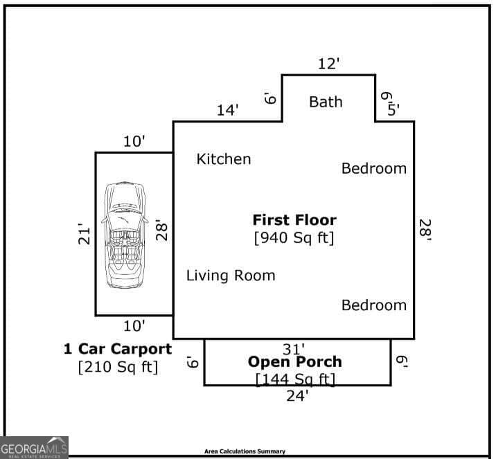 2 bedroom, 1 bathroom, 868 sq ft single family residence for rent at 201 S Pine Street, Toccoa, GA 30577 for $1,195 a month — photo 9