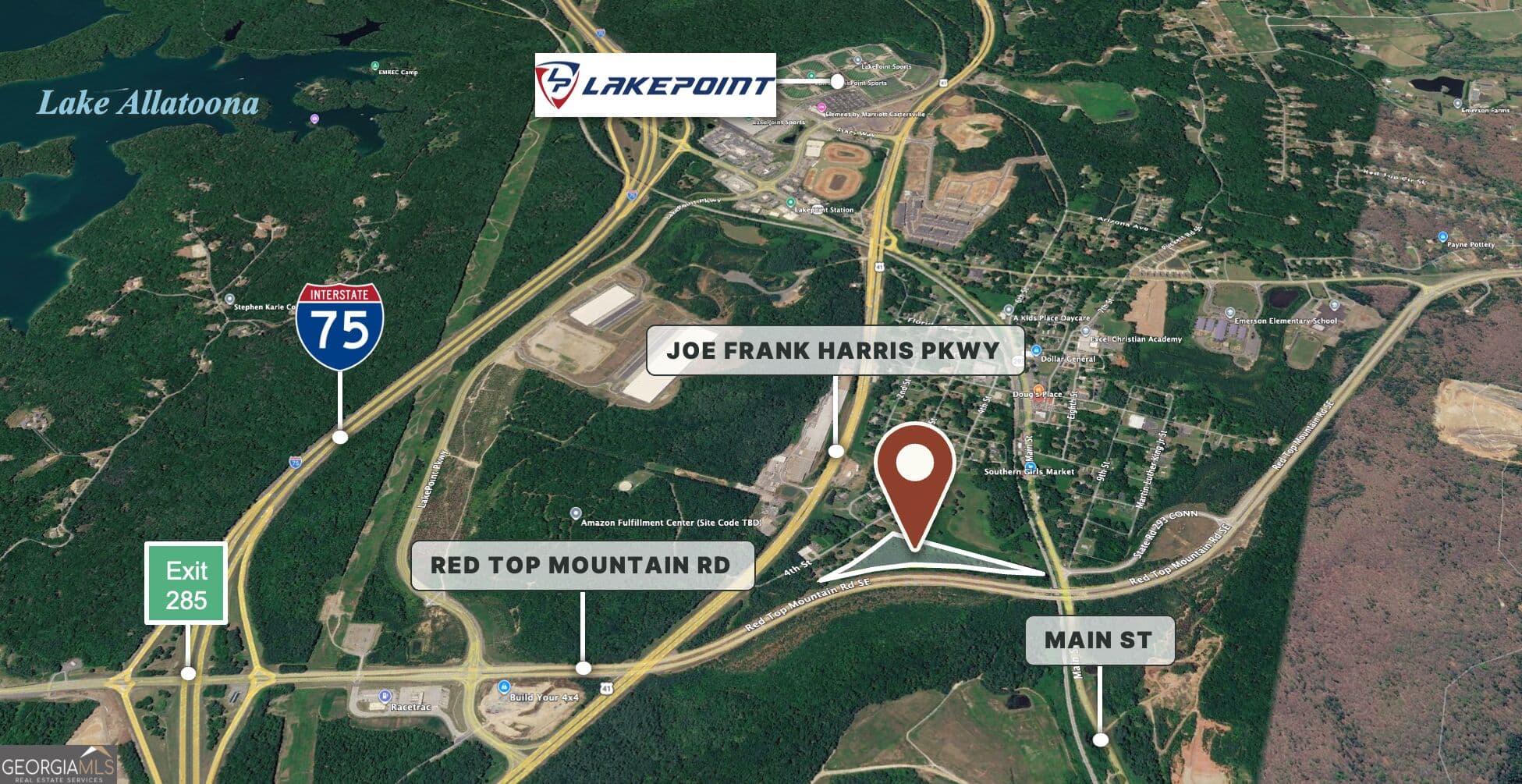 unimproved land for sale at 0 Red Top Mountain Road, Emerson, GA 30137 — photo 1 of 4