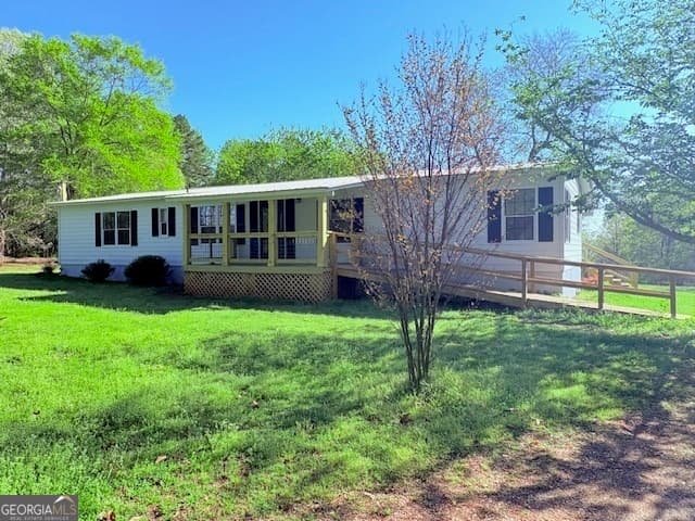 3 bedroom, 3 bathroom, 1,584 sq ft manufactured home,single family residence sold at 1140 Scales Creek Road, Homer, GA 30547