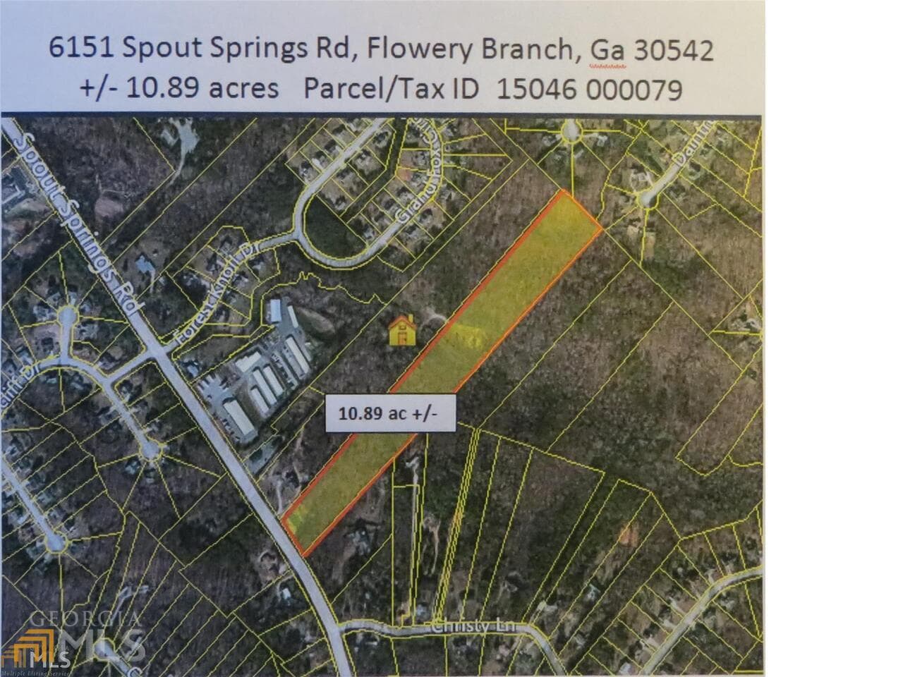 unimproved land for sale at 6151 Spout Springs, Flowery Branch, GA 30542 — photo 1 of 34
