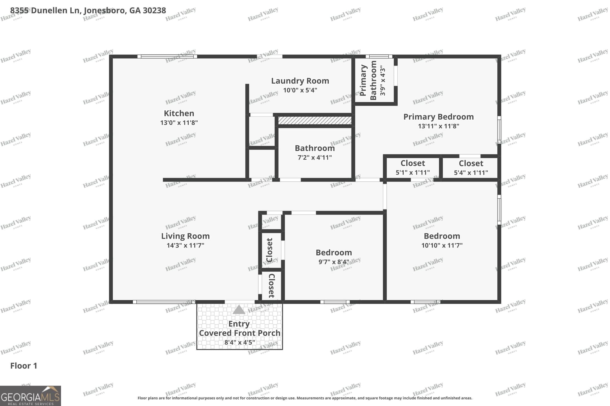 3 bedroom, 1.5 bathroom, 1,040 sq ft single family residence for rent at 8355 Dunellen Lane, Jonesboro, GA 30238 for $1,470 a month — photo 4