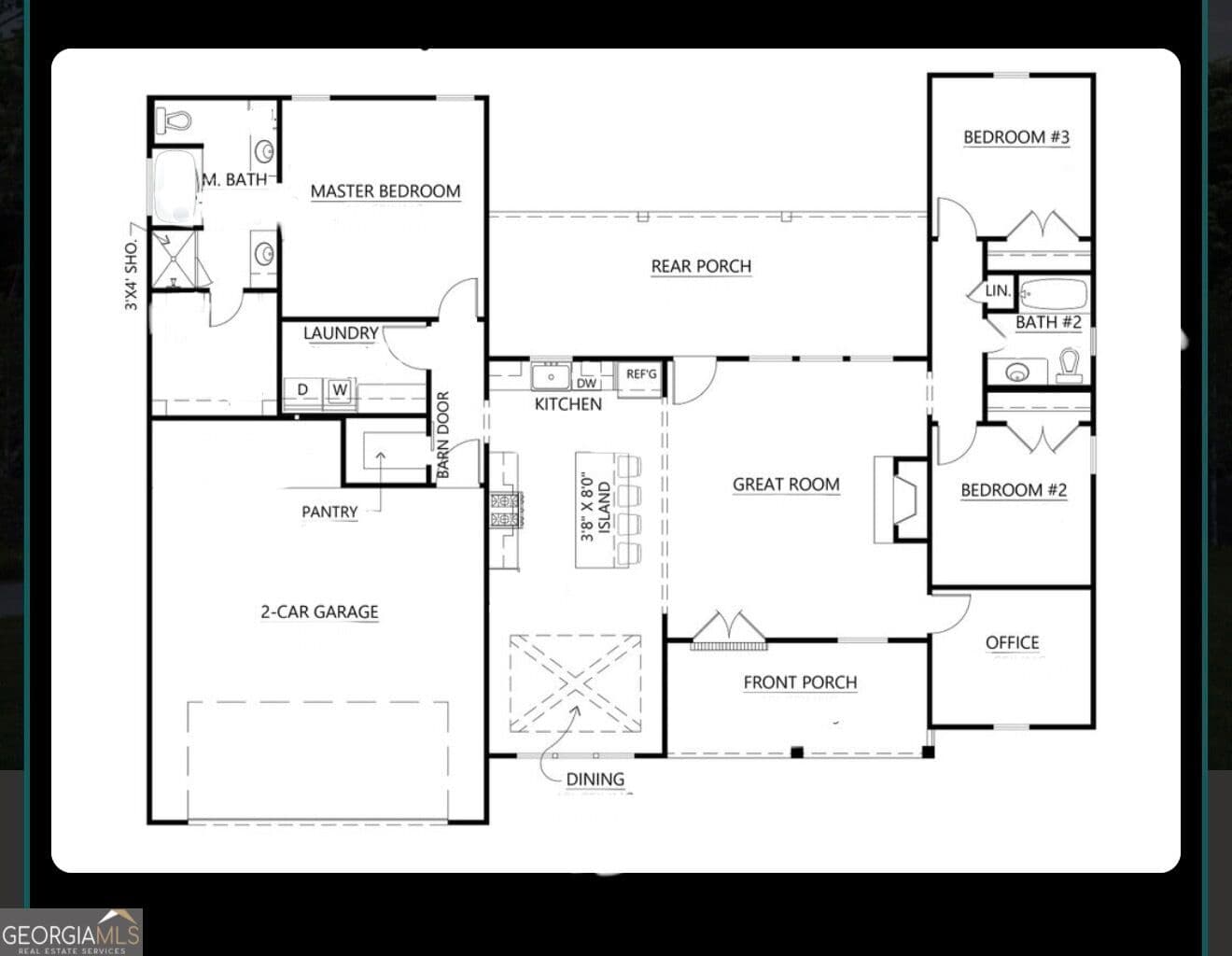 3 bedroom, 2 bathroom, 1,900 sq ft single family residence for sale at 7026 Crest Highway, Molena, GA 30258 — photo 2