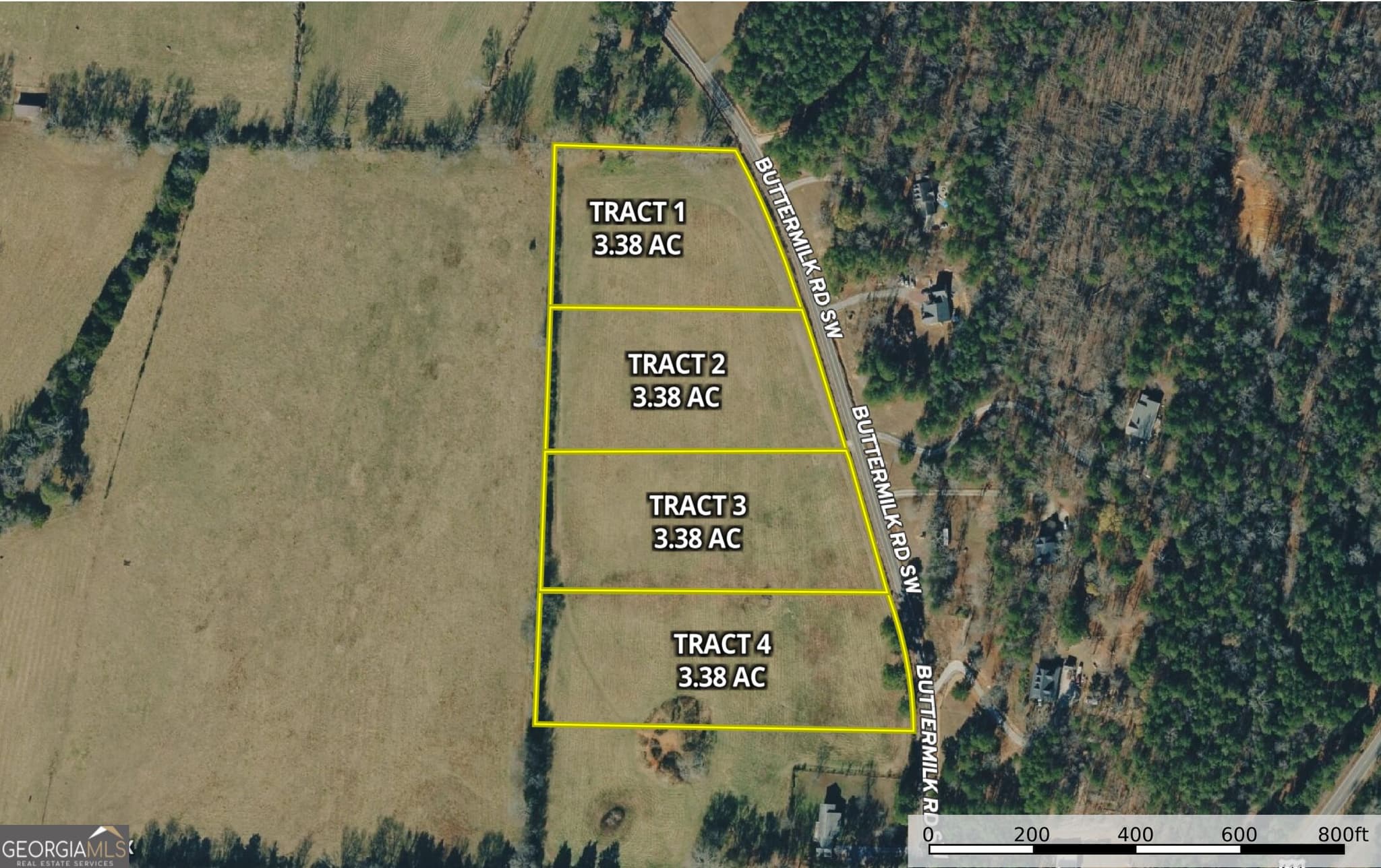 residential lot for sale at 0 Buttermilk Road TRACT 3, Cave Spring, GA 30124 — photo 2