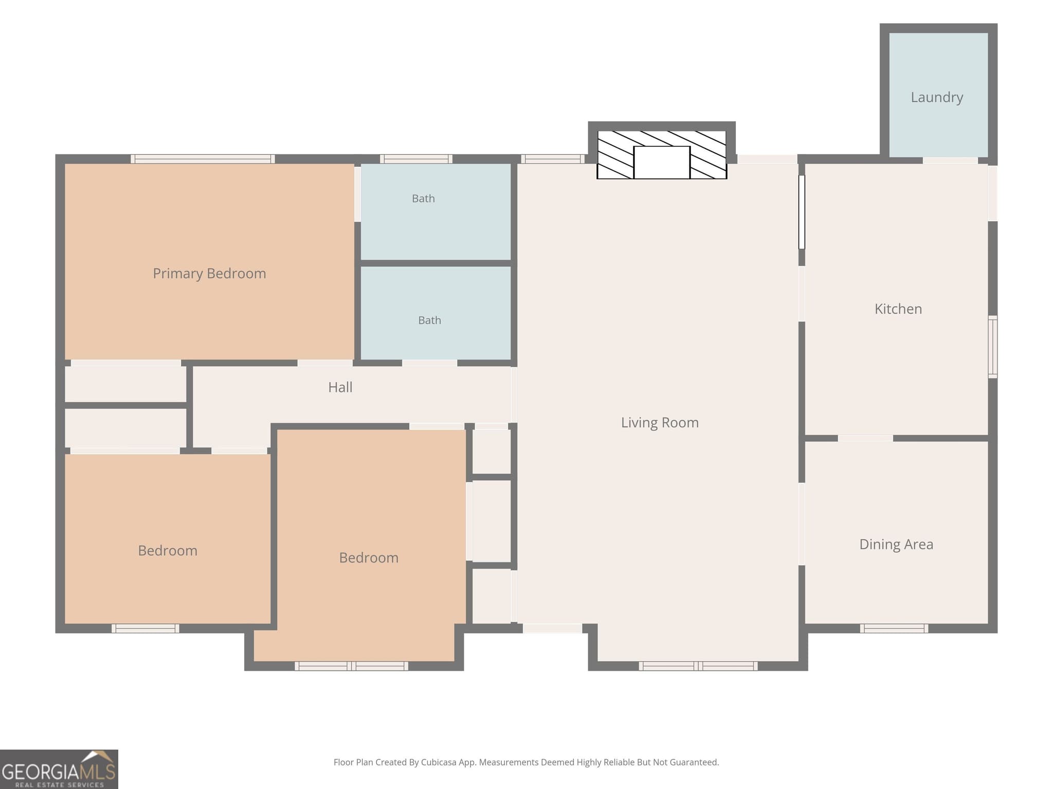 3 bedroom, 2 bathroom, 1,496 sq ft single family residence under contract at 7602 Northfield Drive, Columbus, GA 31909 — photo 3