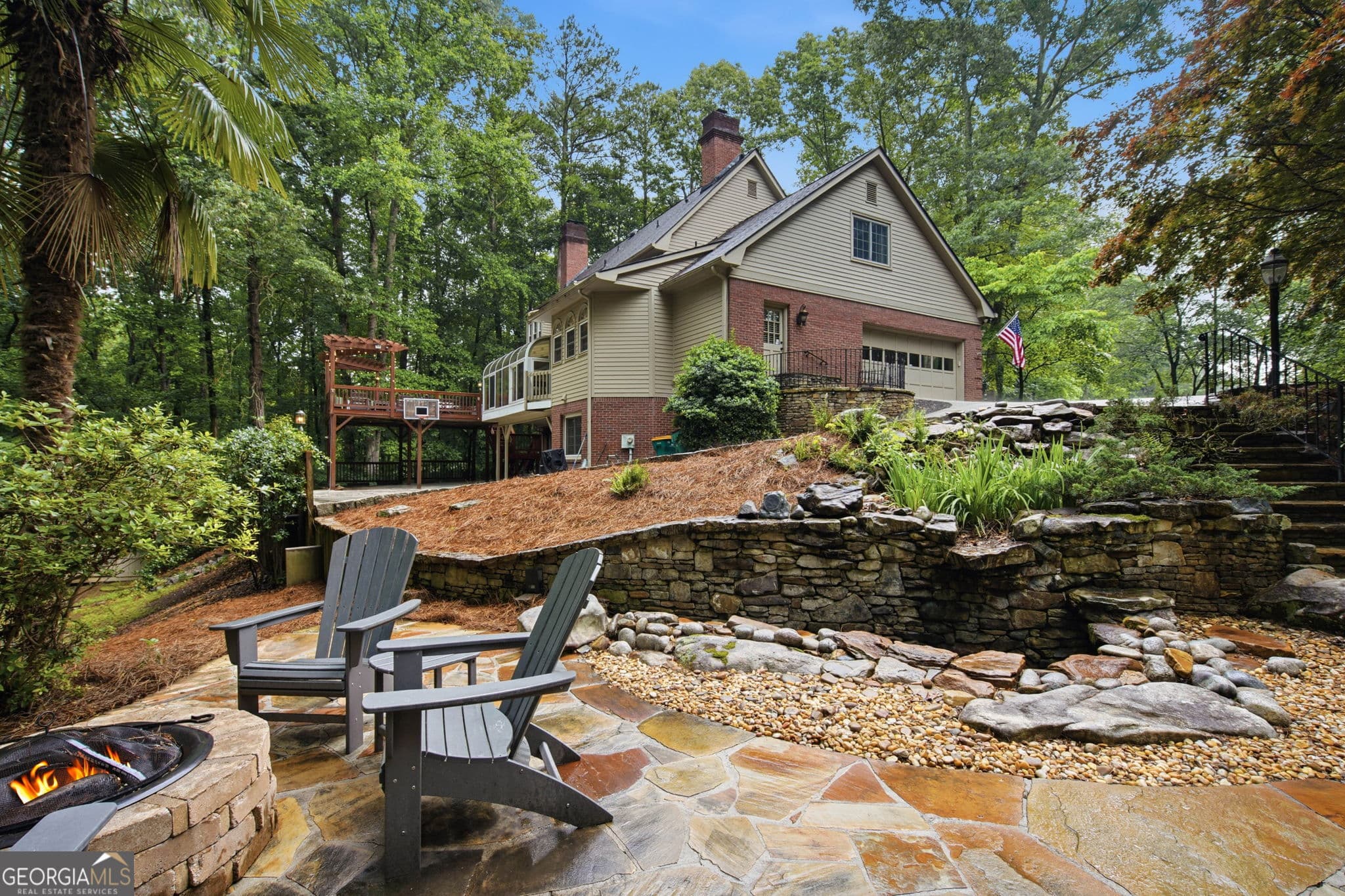 5 bedroom, 3.5 bathroom, 5,095 sq ft single family residence sold at 10025 Farmbrook Lane, Johns Creek, GA 30022