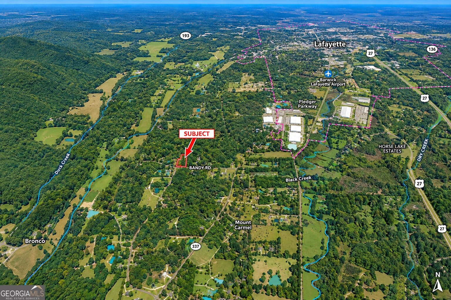 residential lot for sale at 8 ACRES Bandy Road, Lafayette, GA 30728 — photo 9