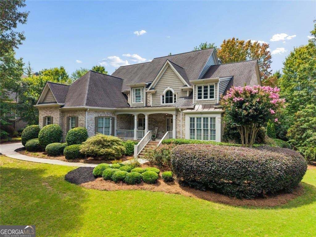 5 bedroom, 5.5 bathroom, 6,909 sq ft single family residence for sale at 12350 Charlotte Drive, Alpharetta, GA 30004 — photo 1 of 57