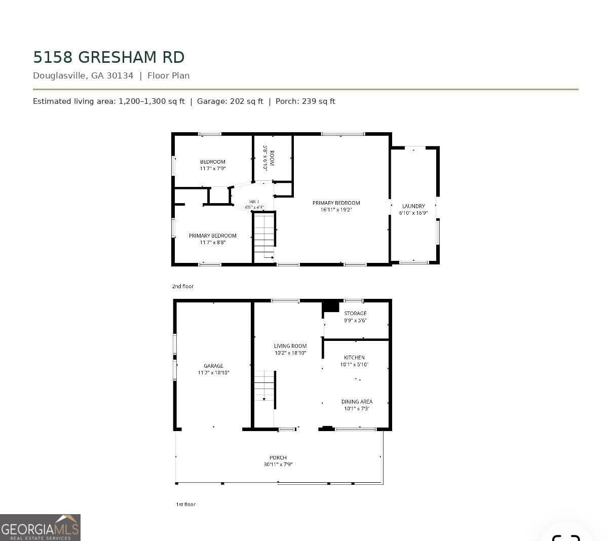 3 bedroom, 1 bathroom single family residence for sale at 5154 & 5158 Gresham Road, Douglasville, GA 30134 — photo 4