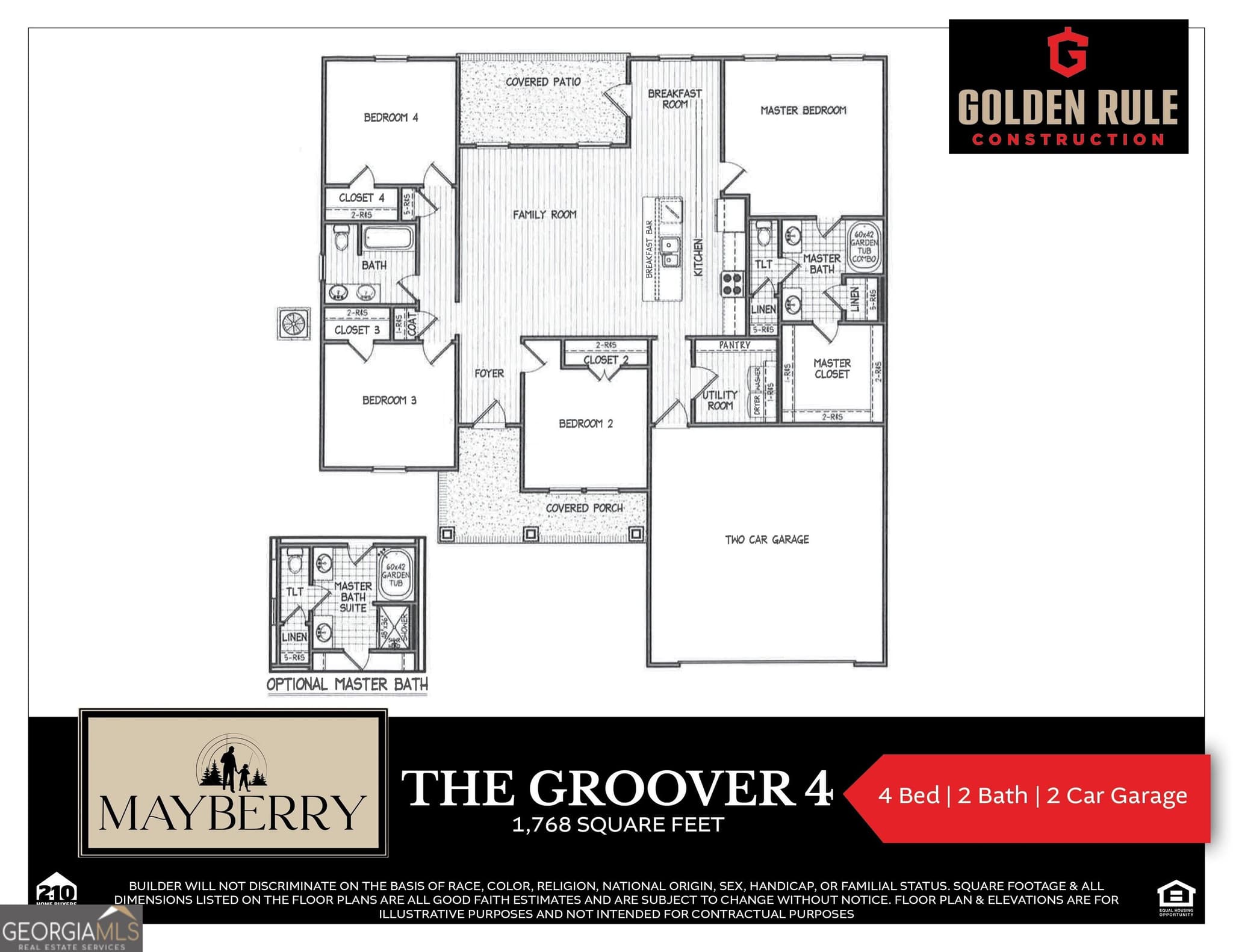 4 bedroom, 2 bathroom, 1,768 sq ft single family residence for sale at 315 Barney Run LOT 161, Statesboro, GA 30458 — photo 2