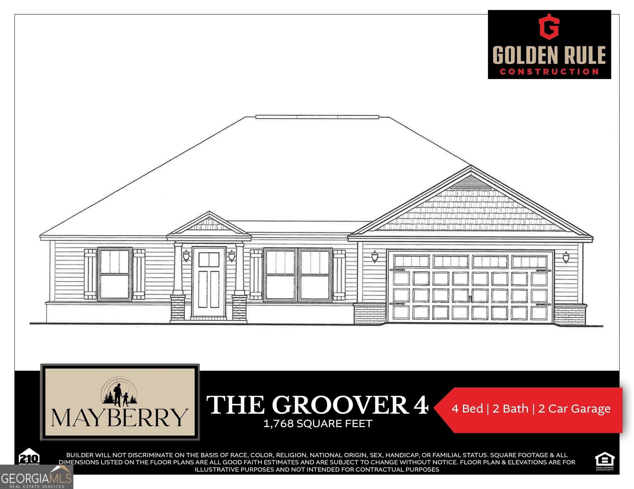 4 bedroom, 2 bathroom, 1,768 sq ft single family residence for sale at 315 Barney Run LOT 161, Statesboro, GA 30458 — photo 3